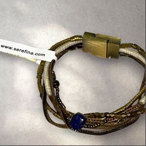 NWT This is a Serefina Sierra Bracelet Set in Blue multi